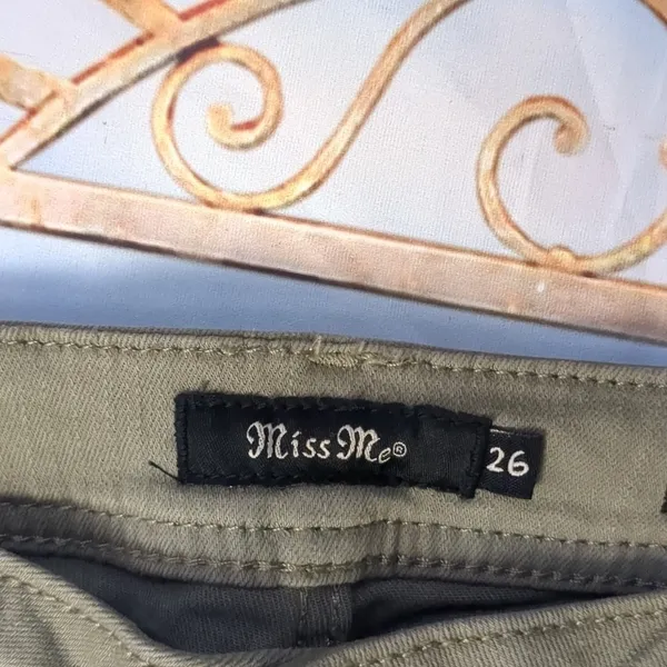 MISS me green mid-rise easy ankle skinny jeans size 26 - Image 2