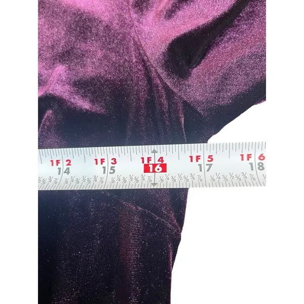 Calvin Klein Women’s Size 10 Velvet Bell Sleeve Sheath Dress Deep Purple Holiday - Image 10