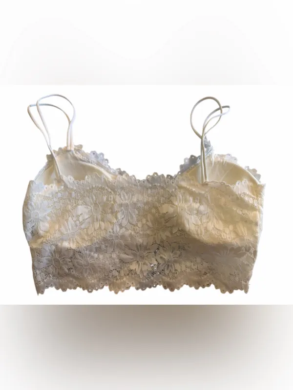 Lace Bralette Crop Top - Image 2