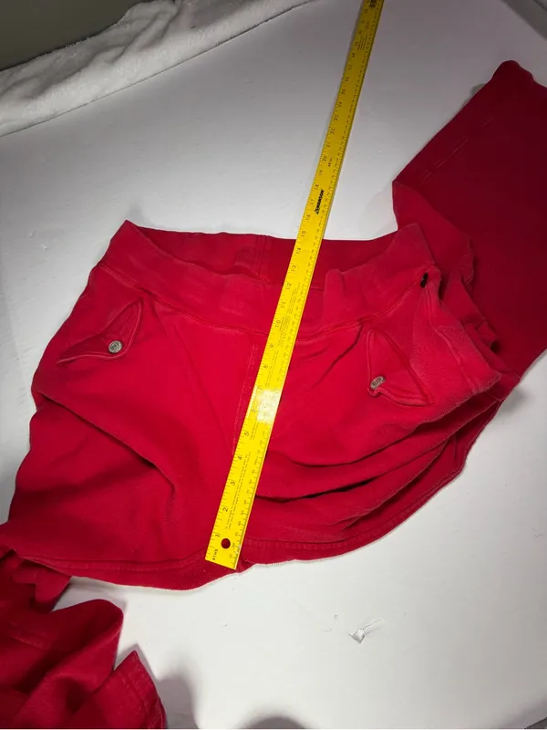 Vintage Y2K Polo Jeans Co. Ralph Lauren Red Knit Pants - Image 7