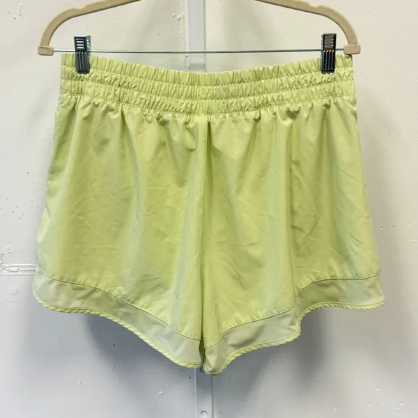 Layers 8 Womens Qwick-Dry Running Shorts Lime Green High Rise Lined XL Athletic‎ - Image 2
