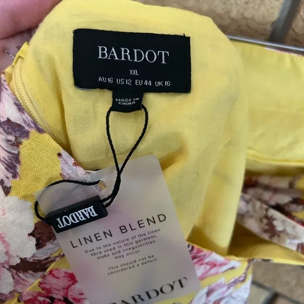 NWT BARDOT Gisella Floral Print Strapless Minidress in Tropical Size XXL/US 12 - Image 3