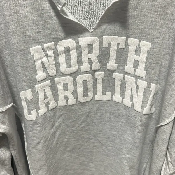 Gray North Carolina Sweatshirt Size L - Image 2