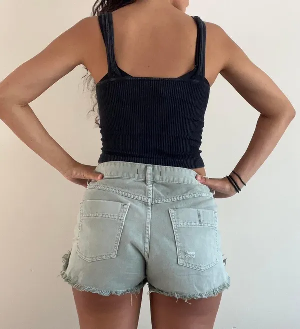 Dark Grey Ribbed Tank - Image 4