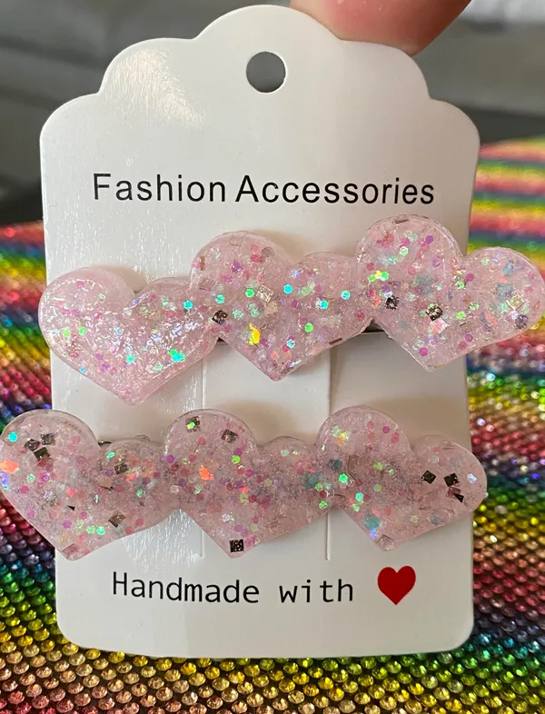 New Heart Hair Clip Set - Image 4