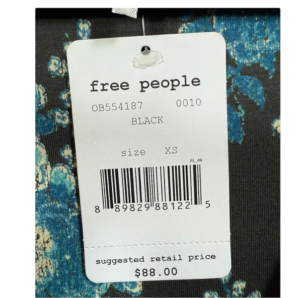 NWT Free People Speak Easy Boho Floral Blouse Top Size XS‎ Feminine Romantic - Image 5