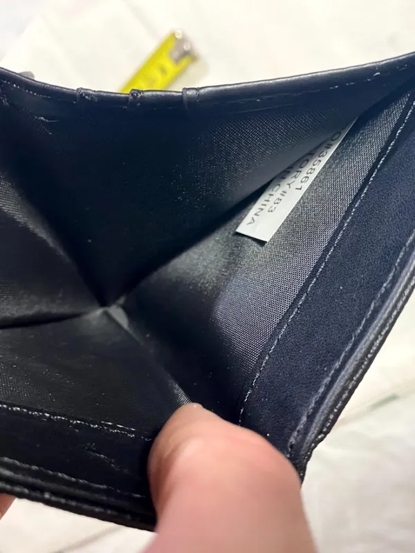 Adrienne Vittadini Black Zip Around Wallet Faux Leather Snap Closure - Image 7