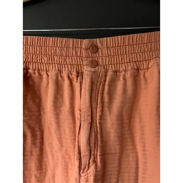 Free People Movement Women's Casual Orange Elastic Waist Pants - Image 3