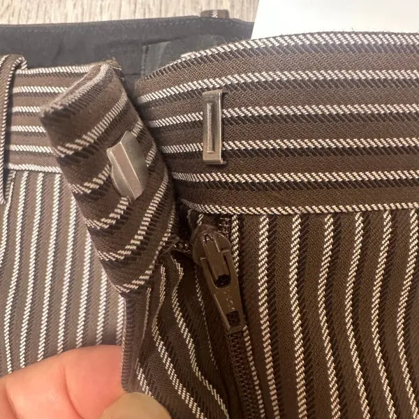 Theory Khaki Stripe Stretch Pant NEW - Image 7