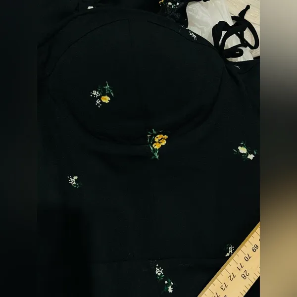 Wild Fable Women's Black and Yellow Jumpsuit size med - Image 10