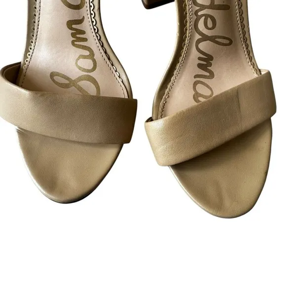 Sam Edelman Yaro Ankle Strap Sandal Oatmeal Kid Leather SZ 8.5 - Image 11