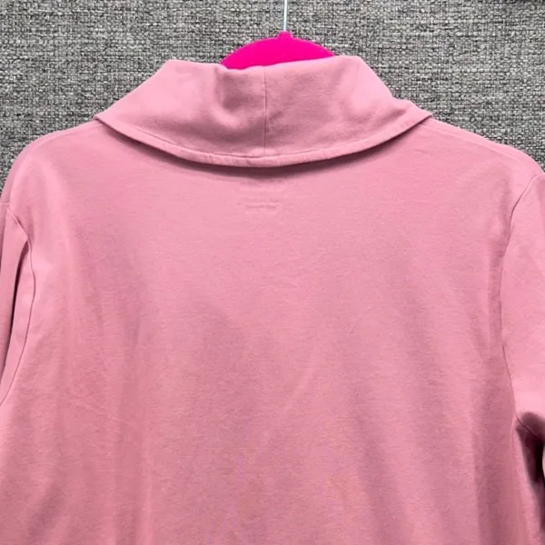 LL Bean Shawl Collar‎ Blouse Pink 1X - Image 4