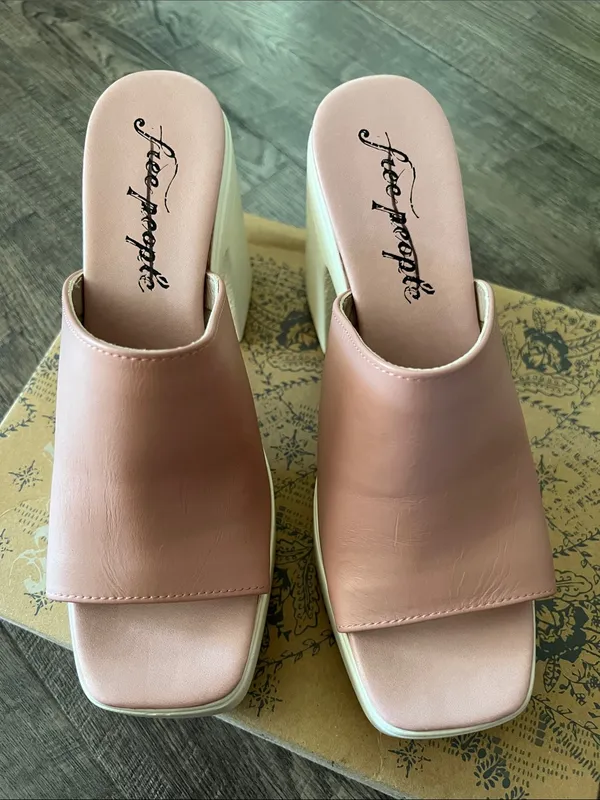 Free People Zoe Platform in Pink Size 39 EU - Image 2