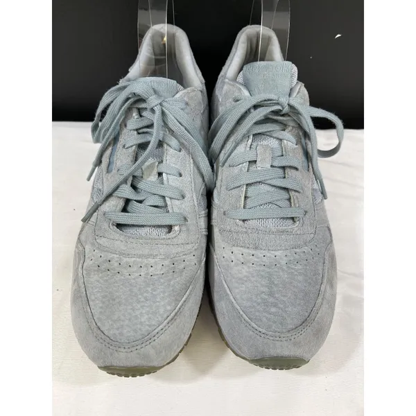 Reebok Womens Blue Leather Casual Sneakers Size 10 SKU 6554 - Image 2