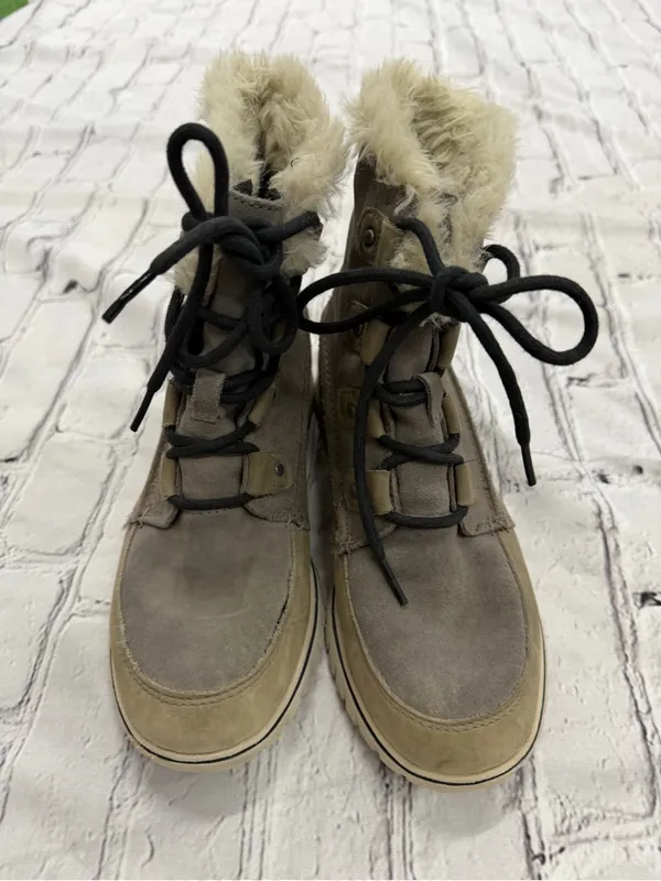 Sorel Grey Lace Up Winter Boots Womens 8 Winter Snow Gorpcore Granola Snow - Image 10
