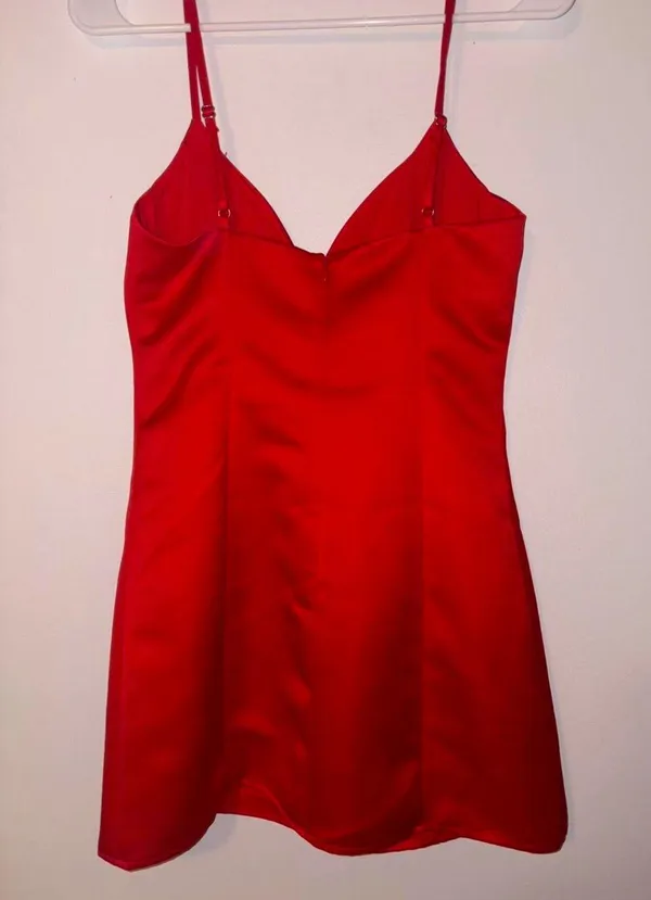 White Fox Red Mini Dress - Image 5