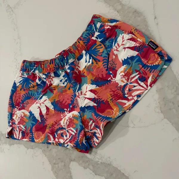 Patagonia Barley Baggies 2.5” Pull On Shorts Women’s XS Wild Waratah Reef Pink - Image 2