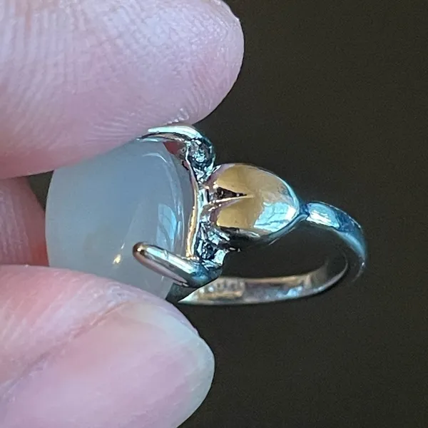 Opal stone silver plated woman ring size 5.75 - Image 8