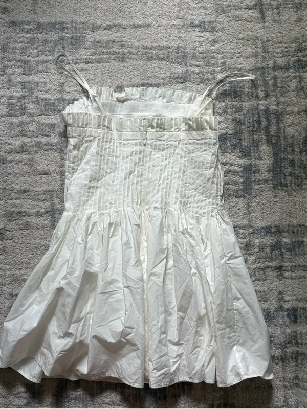 Worn Once TulaRosa White Mini Dress - Image 4