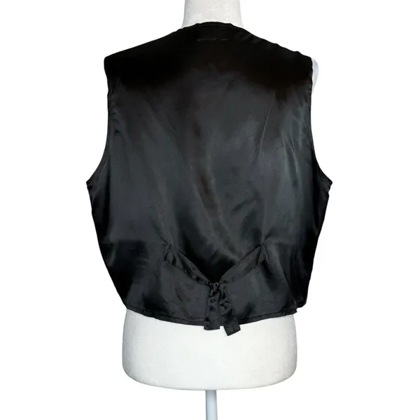 Vintage 90s Basic Editions Halloween Sleeveless Vest XL Pumpkin Witch Frogs Bats - Image 7