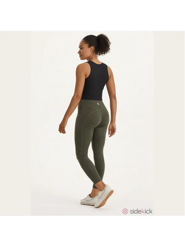 Vuori Stride Legging Oregano Splatter Pocket- Size Small - Image 2