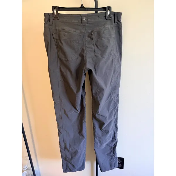 Kuhl Womens Gray Hiking Pants Size 12 Long Straight Leg Outdoor Trail Trousers - Image 3