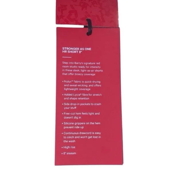 Lululemon Stronger as One High-Rise Short 8" Inseam Lululemon X Barrys Black S6 - Image 13