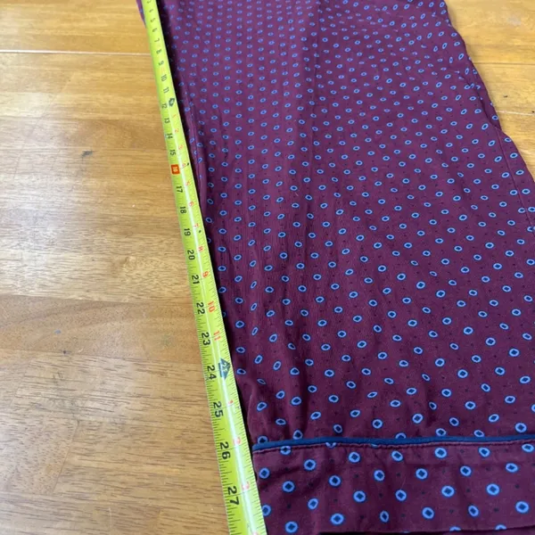 Foulard Classic Drawstring Pajamas Pants Burgundy, Size XL - Image 4