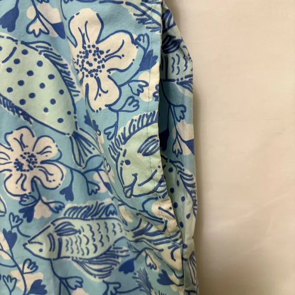 Lilly Pulitzer Vintage Ocean Print Capri Pants Size‎ 10 - Image 6