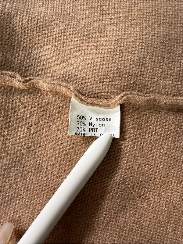Lightweight Cream Open-Front Long Cardigan with Pockets NWOT - Image 6
