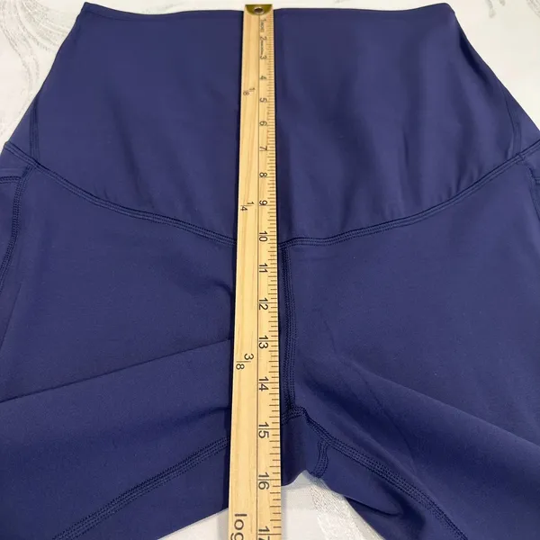 G4Free Size-M BareFeel Maternity Dress‎ Flare Yoga Pants Stretchy Blue - Image 7