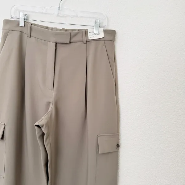 [Abercrombie & Fitch] Harper Tailored Ultra Wide Leg Cargo Pants NWT Size 31/12L - Image 6
