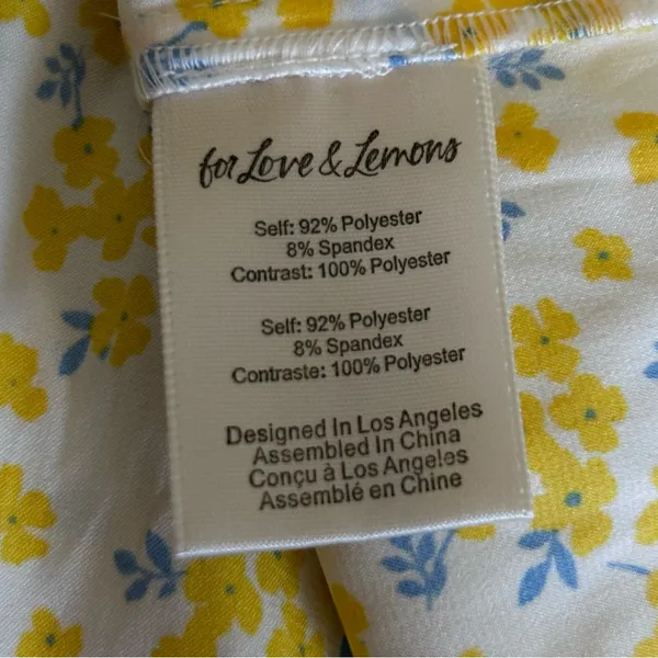 NWT For Love And Lemons Daffodil X Victoria’s Secret Mini Dress Yellow Floral S - Image 12