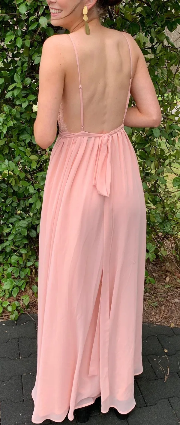 Michael Costello x Revolve Pink Maxi Dress - Image 3