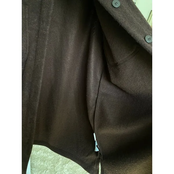WHITE STAG Button-Up Lumberjane‎ Shacket Chocolate Brown Cozy Lounge Autumn Warm - Image 5