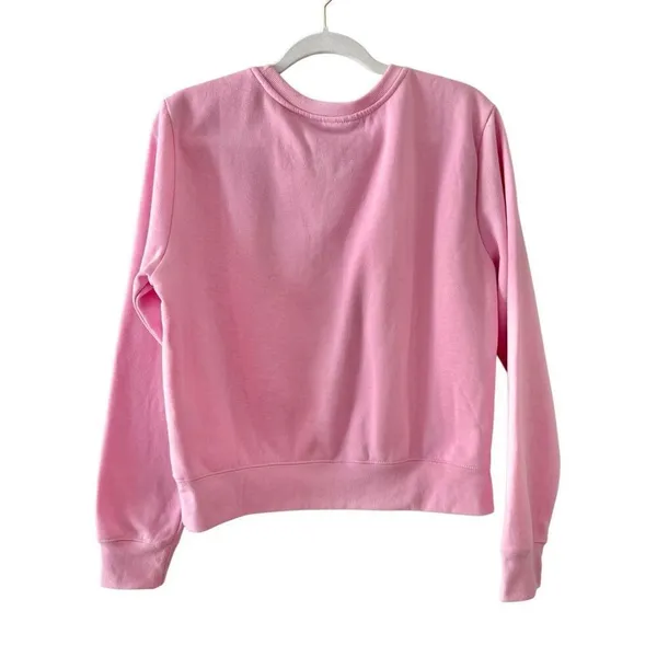 Barbie Sweatshirt Ski Club 1959 Size‎ Large Pink Crewneck Graphic Cropped NEW - Image 3