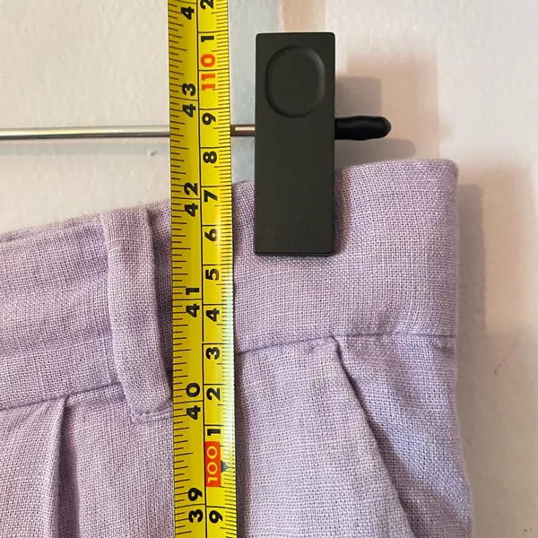 Abercrombie & Fitch Purple High Waist Sloane Dress Pants Linen Cotton Wide Leg - Image 8