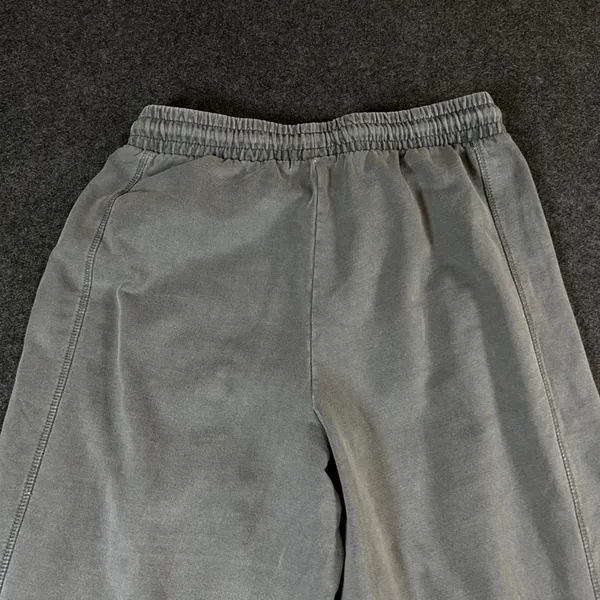 Lazy Sunday Women Grey Mineral Wash Wide Leg Pintuck Sweatpants Size M - Image 12