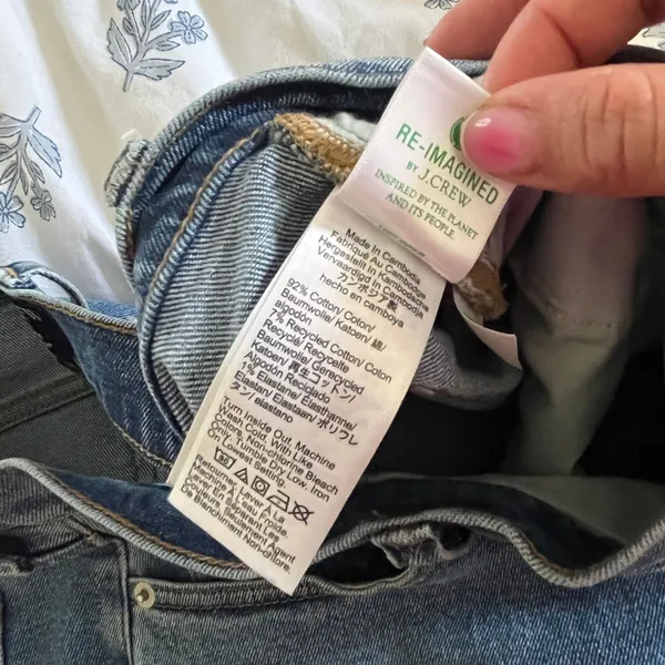 J.Crew Womens Mid-Rise Flare‎ Crop Jean All Day Stretch Blue Denim CL215 Size 29 - Image 5