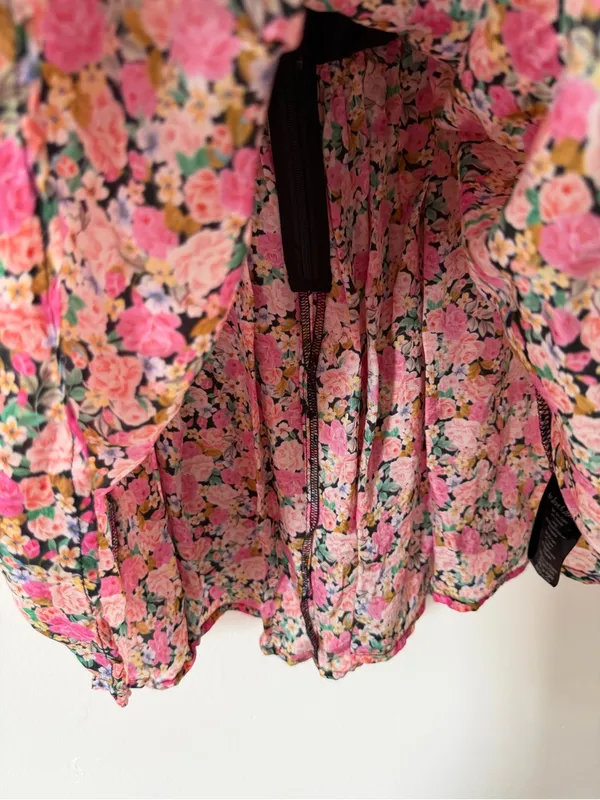 For Love and Lemons Paulina Mini Dress in Pink Floral Size XS Bustier Style - Image 9