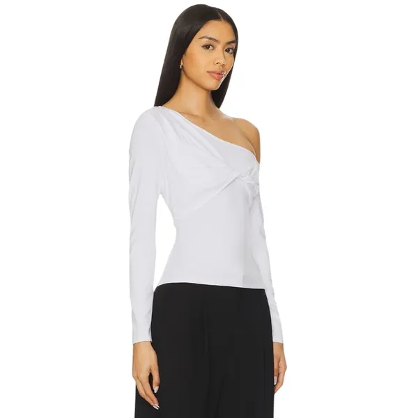 ASTR the Label Kora Top in White Small New Womens Long Sleeve Tee - Image 3