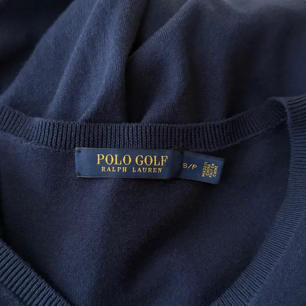 Polo Golf Ralph‎ Lauren Sweater V-Neck 100% Cotton Women Small Minimalist Preppy - Image 3