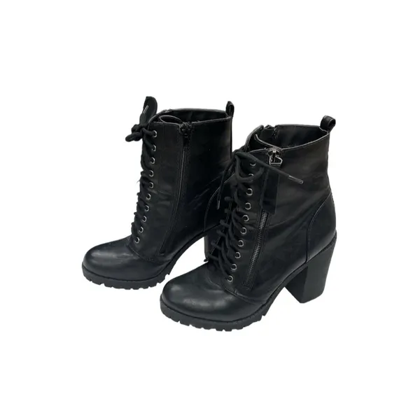 Soda Womens Black Shoes Ankle Boots High Heeled size 8.5 SKU 1523 - Image 2