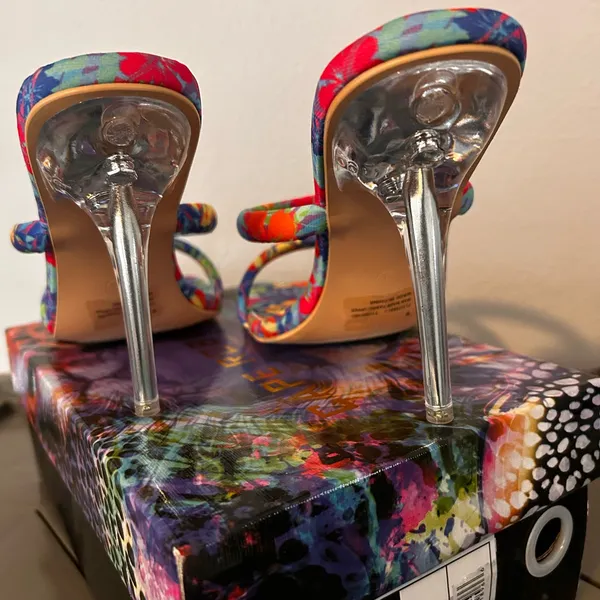 Cape Robbin Colorful Floral Women's Heels - Image 3