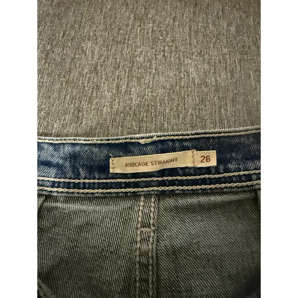 Levi's Premium Ribcage Straight Cargo Style Jeans Sz 26 - Image 9