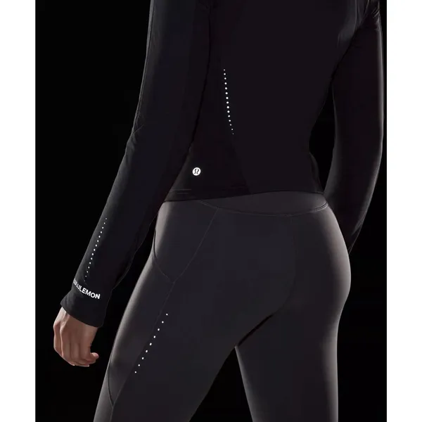 Lululemon Push Your Pace Jacket Size 6 Black Hiking -LW4BZFS BLK EUC - Image 6