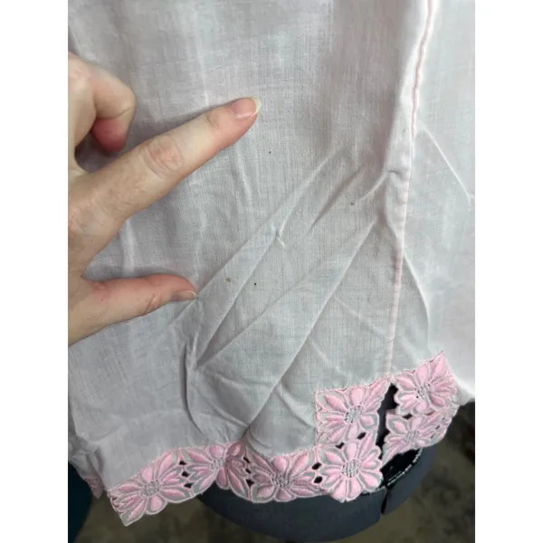 tank top pink lace square neck Size M - Image 6