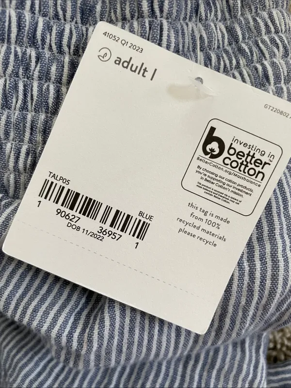 Little Planet Women's Size Large Maternity Nesting Lounge Pants Blue - Image 4