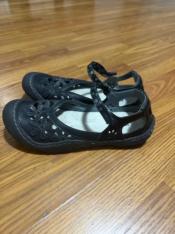 JBU Jambu Wildflower Mary Jane Vegan Flats Comfort Outdoor Black Size 8.5 - Image 4