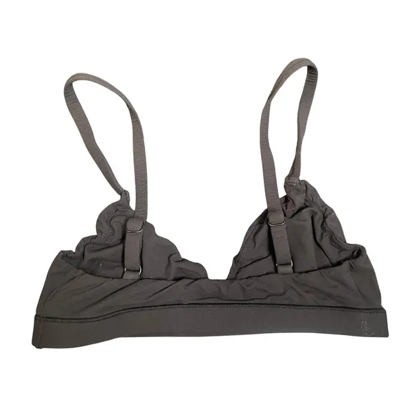 SKIMS Fits Everybody Triangle Bralette Onyx Black XS Wireless Bralette - Image 2